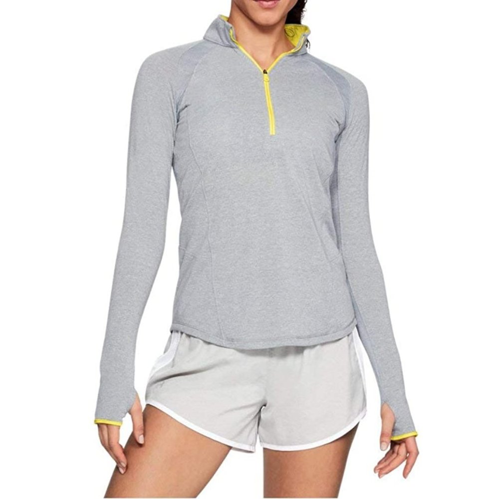 UNDER ARMOUR Threadborne Swyft Zip Gray Pullover